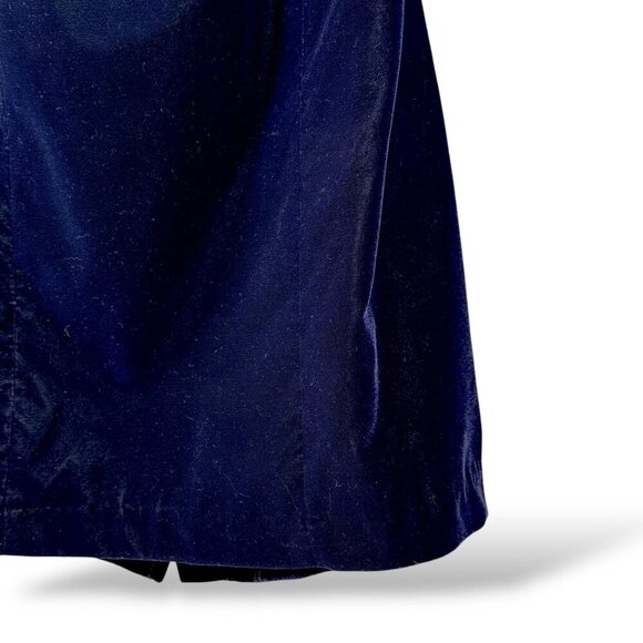 VTG Rampage Halter Dress Womens Sz 9 Indigo Velvet Open Back Fitted Mini 90s Y2K - Picture 5 of 12